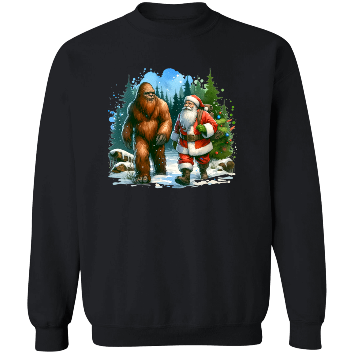 Santa & Sasquatch T-Shirts, Hoodies and Sweatshirts