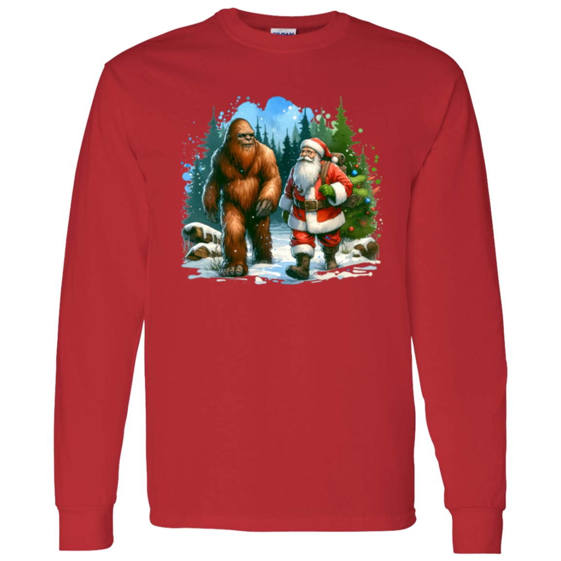 Santa & Sasquatch T-Shirts, Hoodies and Sweatshirts