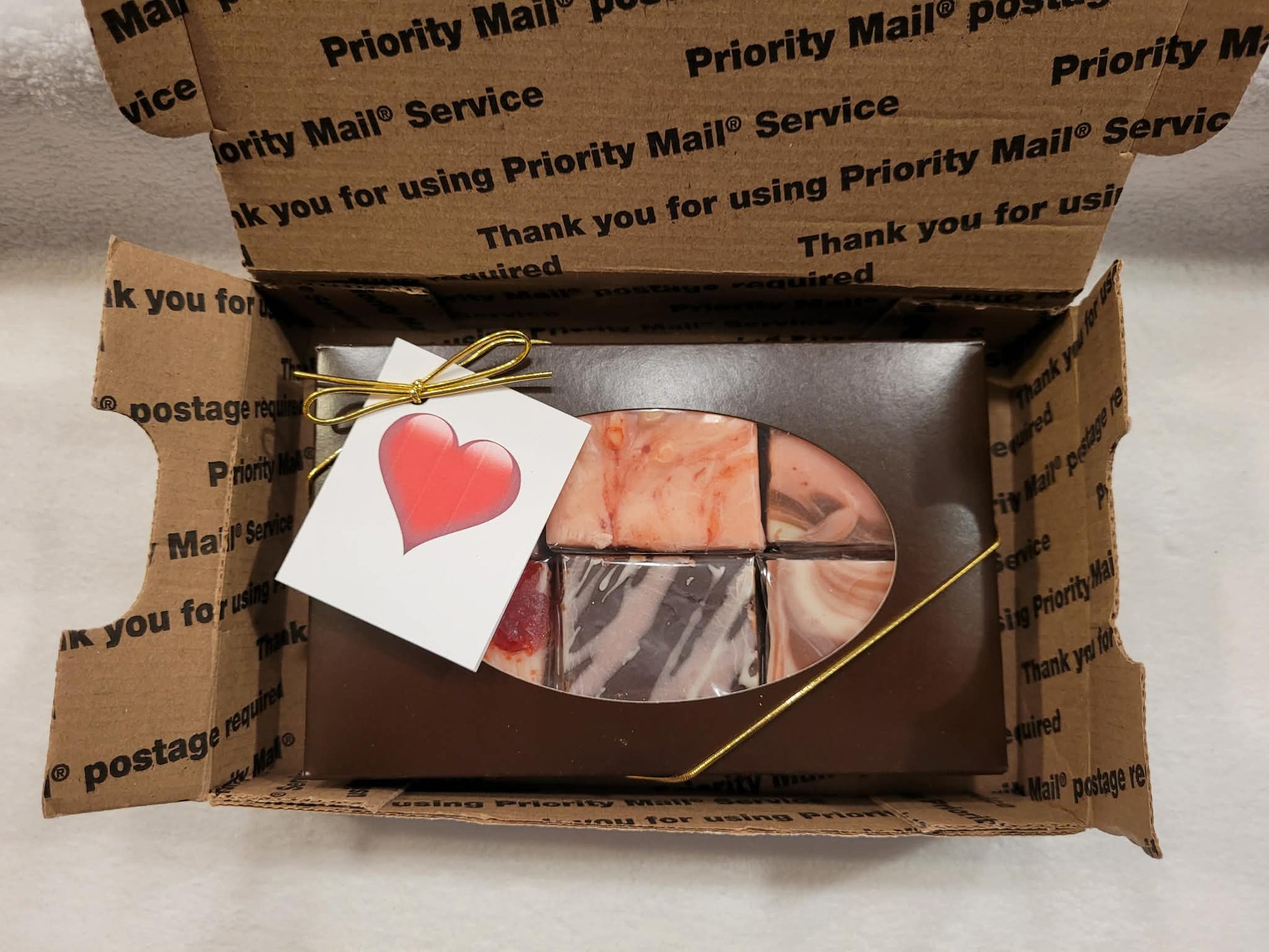 Sweetheart Fudge Collection in shipping box