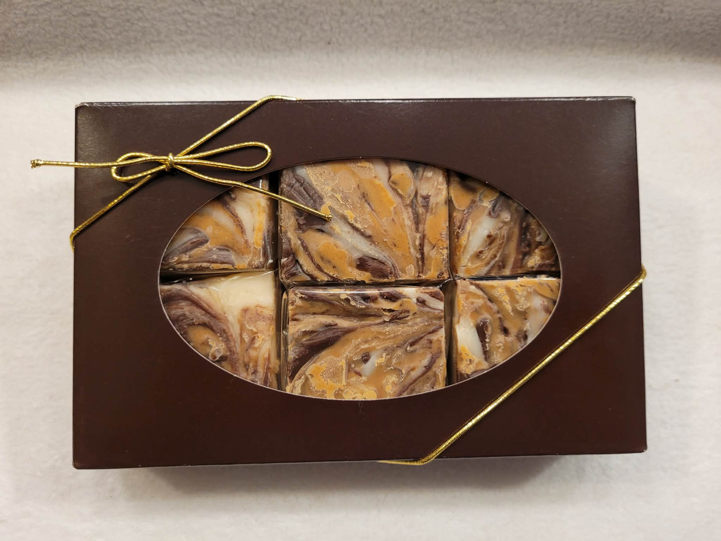 Tiger Butter Fudge - (Vanilla Fudge with Creamy Peanut Butter and Chocolate)