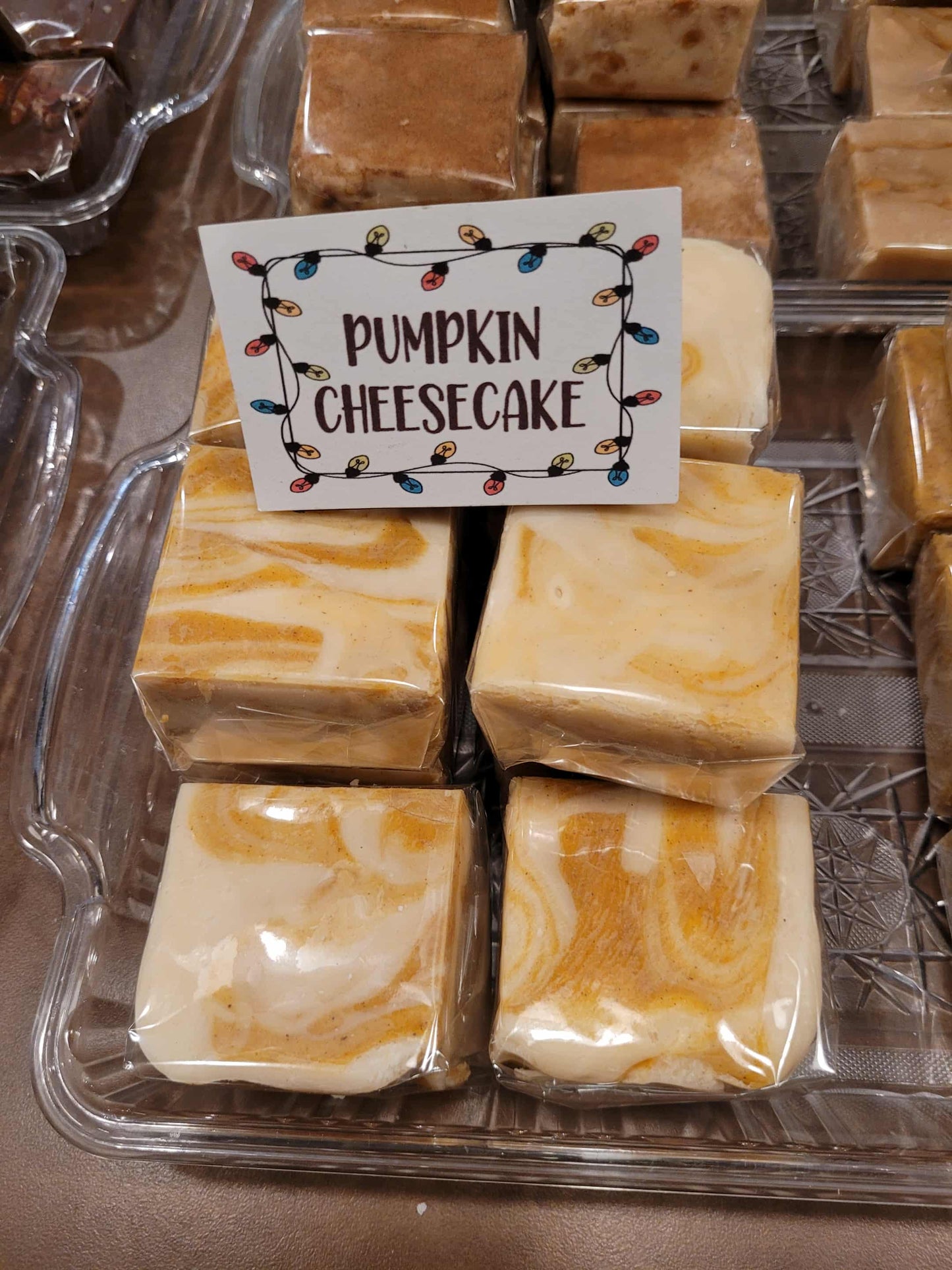 Pumpkin Cheesecake Fudge, made with REAL pumpkin