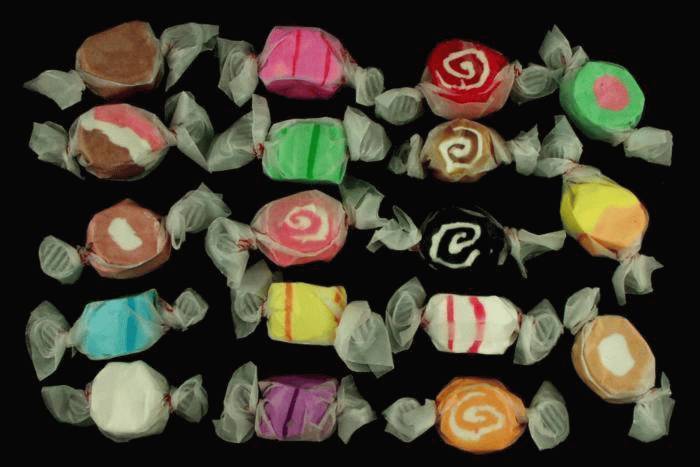 Fruit Flavors Salt Water Taffy - 1 pound to 4 pounds