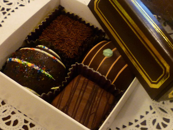 4 piece gift box of our luscious truffles
