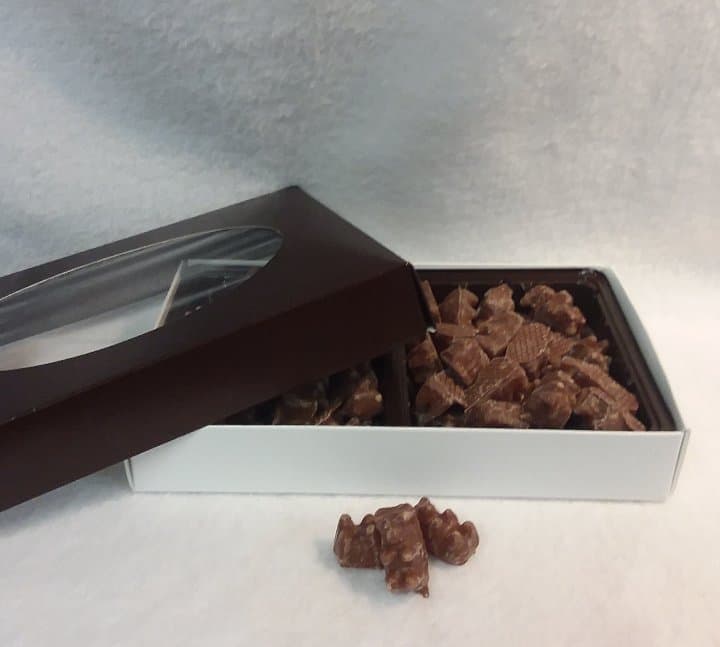 Gift box of chocolate covered gummi bears