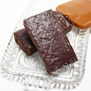 Dark Chocolate Caramel Sea Salt Fudge - (what more do we need to say)