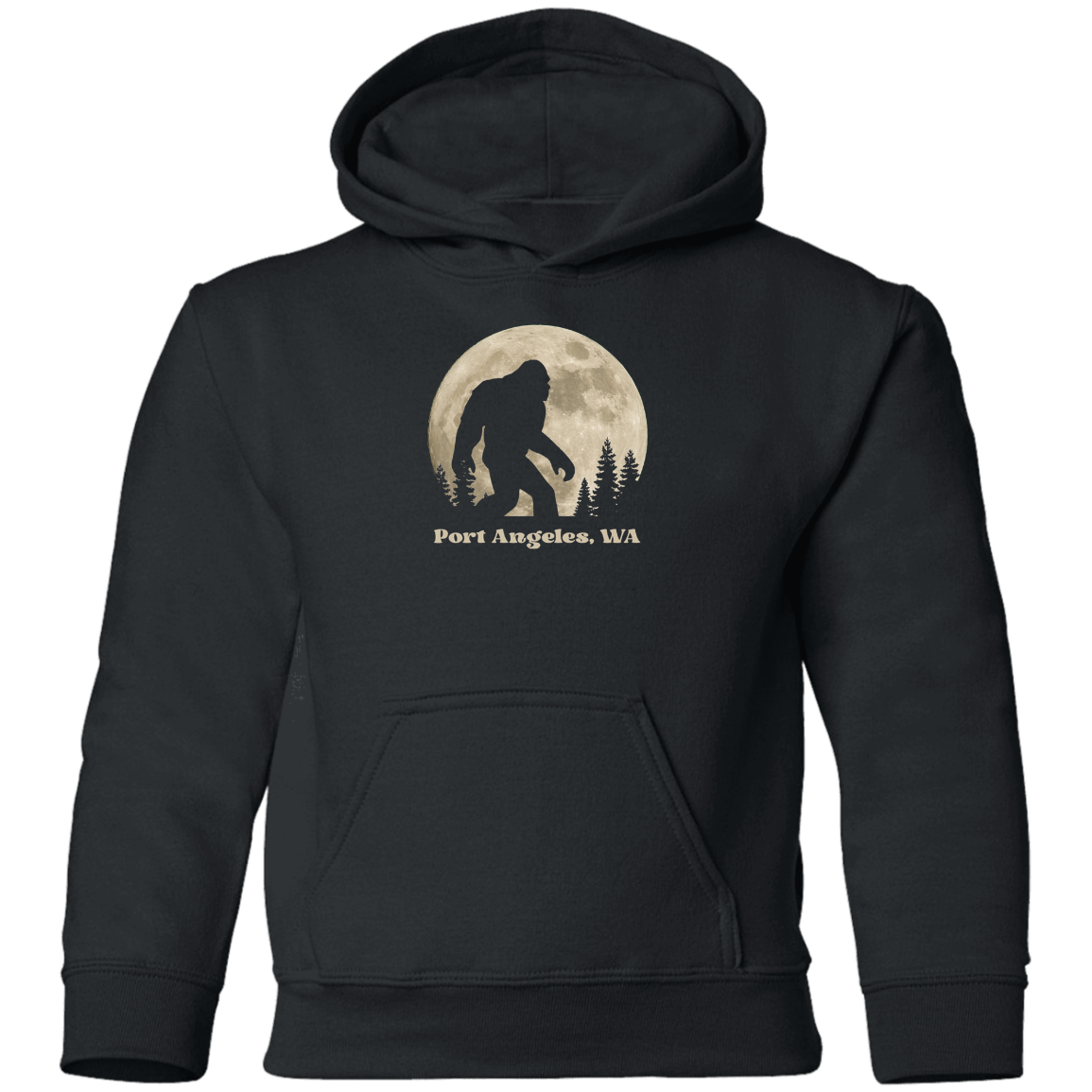 Full Moon Sasquatch Youth Pullover Hoodie