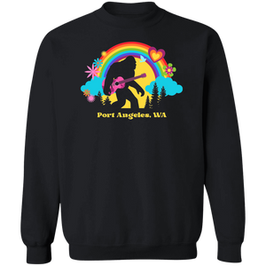 Port Angeles Flower Power Sasquatch Sweatshirt