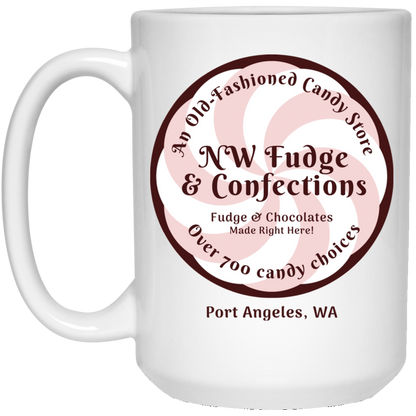 NW Fudge & Confections White Mugs