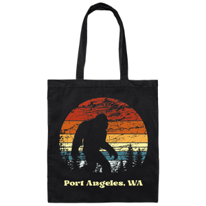 Port Angeles Flower Power Sasquatch Sasquatch Tote Bags