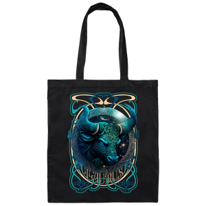 Art Nouveau Taurus Canvas Tote Bag