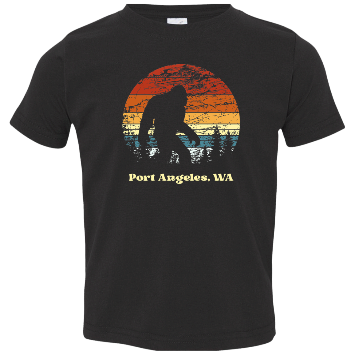 Retro Sunset Sasquatch PA Grunge - Toddler Jersey T-Shirt