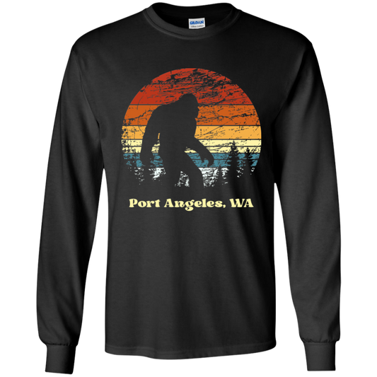 Retro Sunset Sasquatch PA Grunge - Youth Long Sleeve T-Shirt