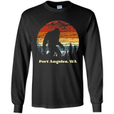 Retro Sunset Sasquatch PA Grunge Youth Long Sleeve T-Shirt