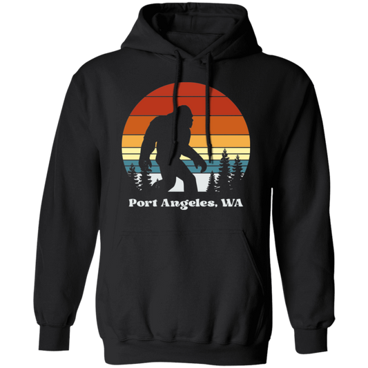 Retro Sunset Sasquatch - Port Angeles Shirts