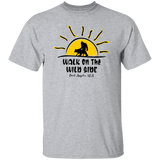 Sasquatch and Wolf Sunset - WILD SIDE - PA T-Shirt