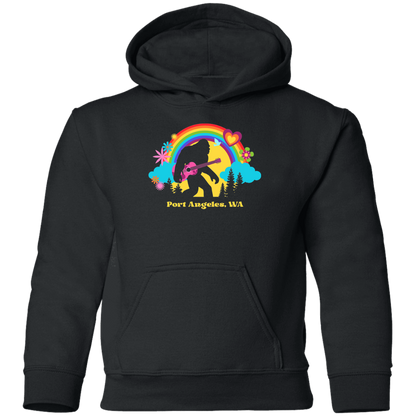 Port Angeles Flower Power Sasquatch Youth Pullover Hoodie