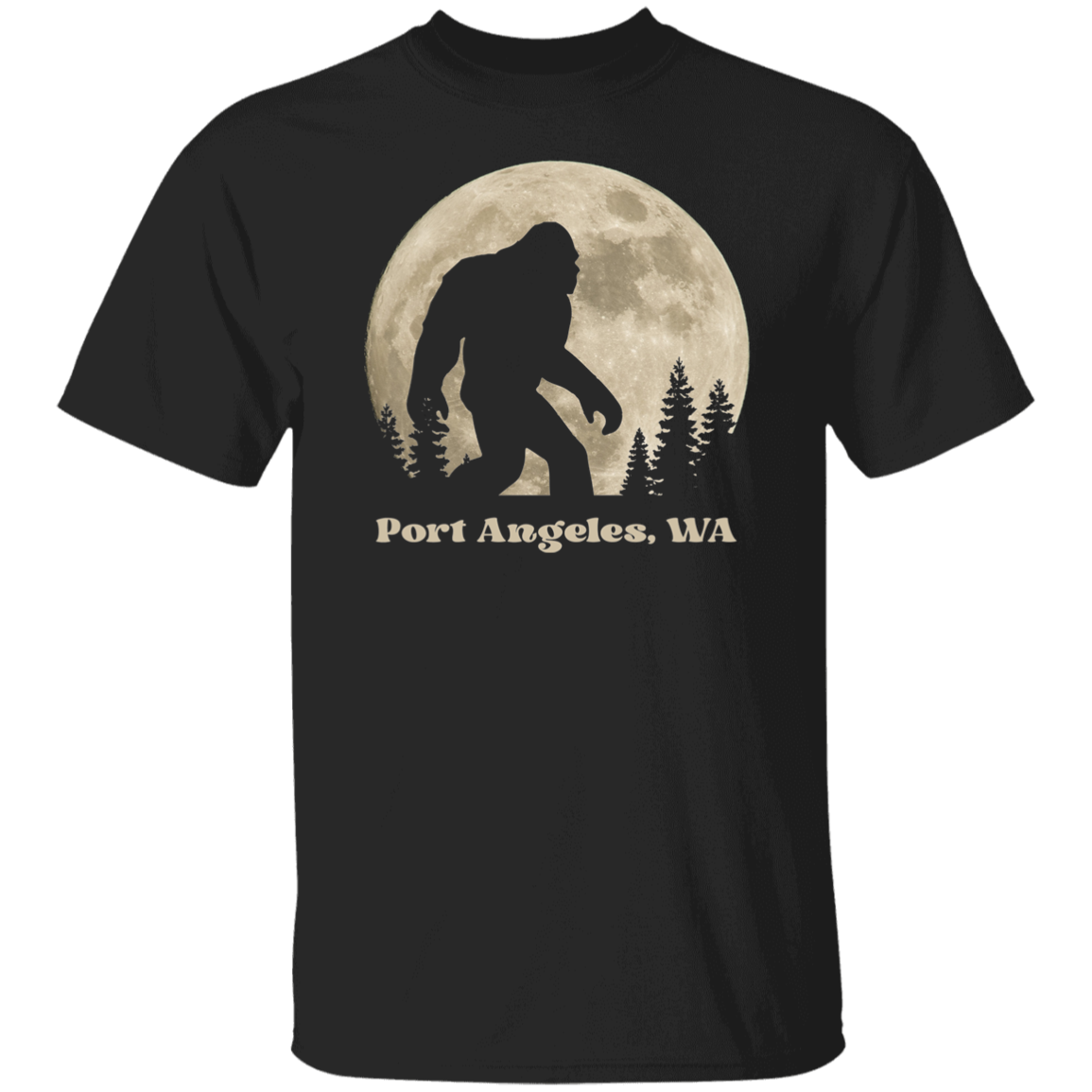 Full Moon Sasquatch Port Angeles T-Shirt