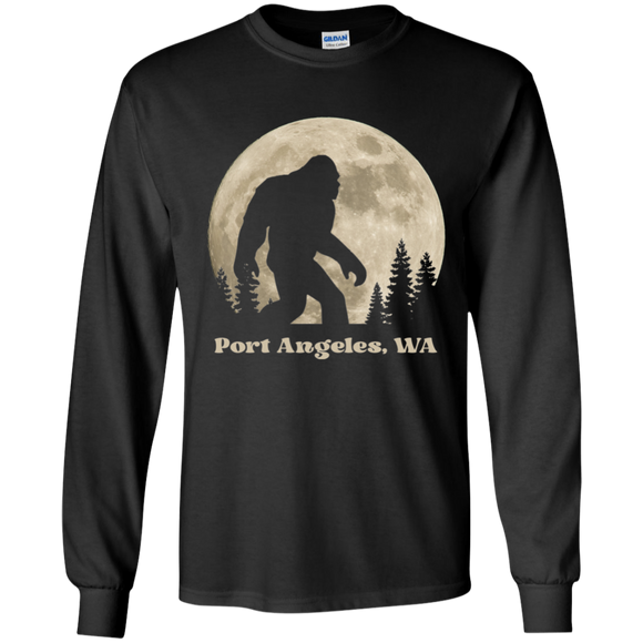 Full Moon Sasquatch Youth Long Sleeve T-Shirt