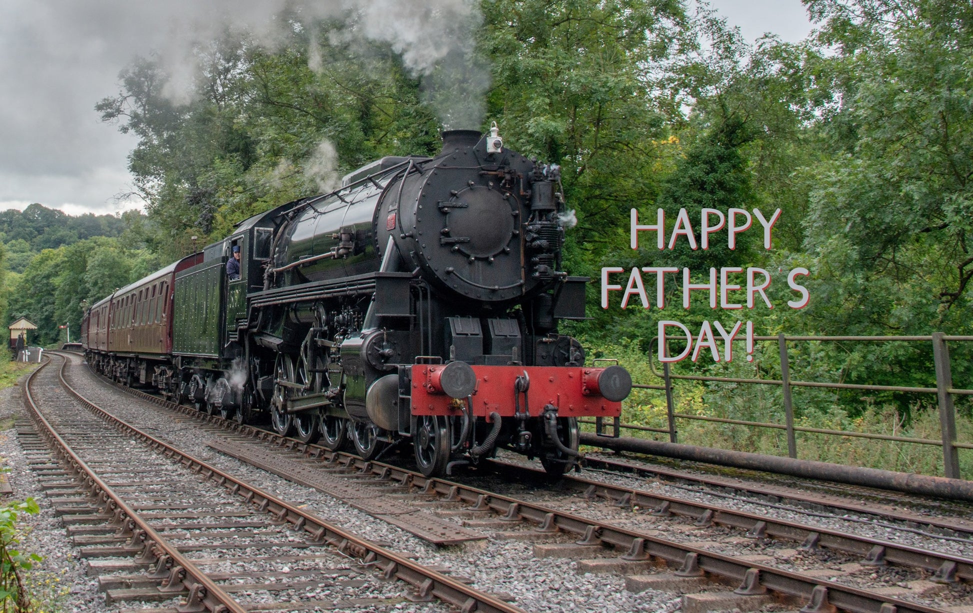 Father's Day Steam Train Card and Box of Candy