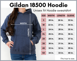 Gildan 18500 Hoodie Size Chart