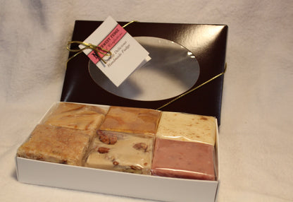 6 piece gift box of assorted fudges