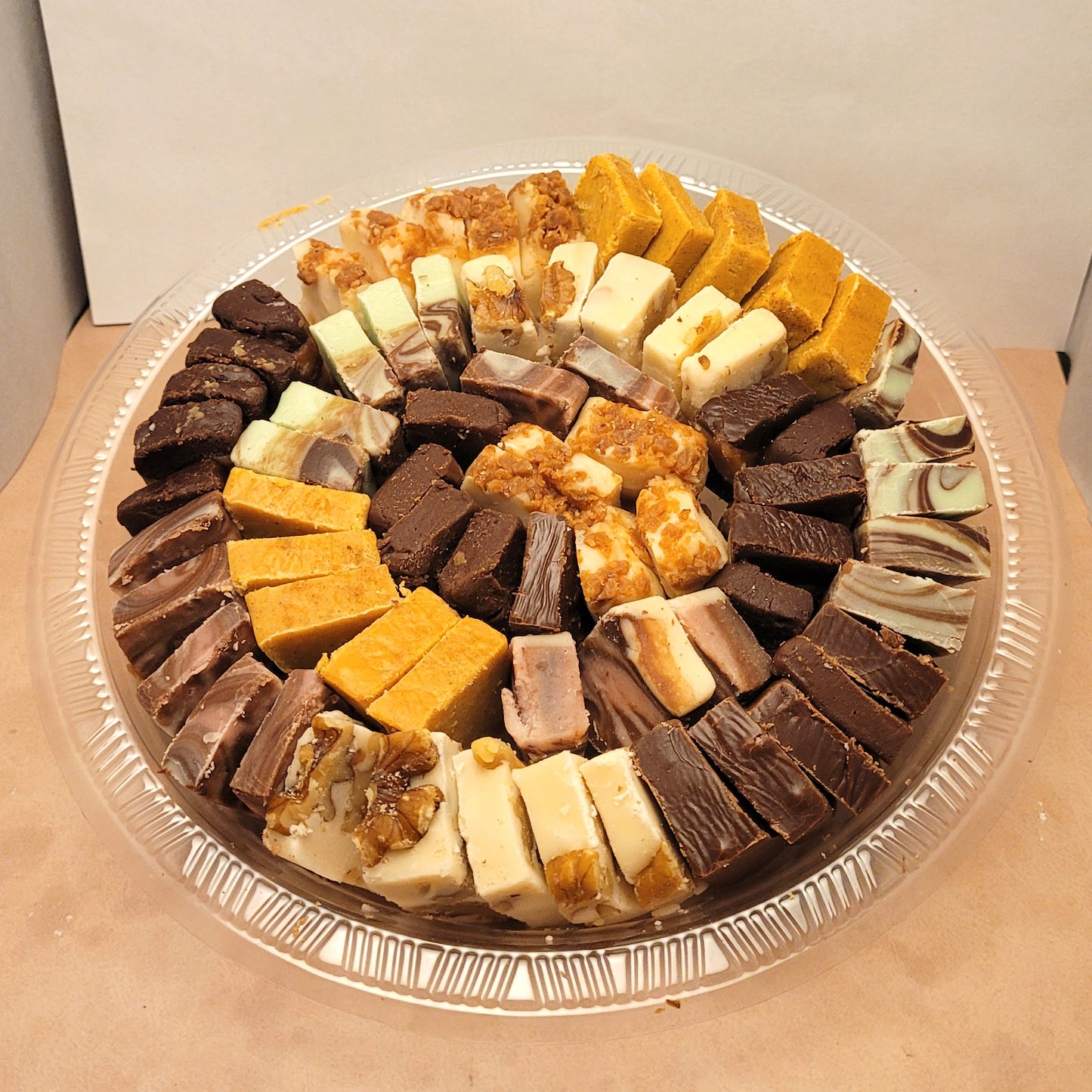 Fudge Party Platter - 7 Flavors of Smooth and Creamy Fudge in Bite-Size Pieces