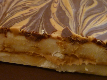 Tiger Butter Fudge - (Vanilla Fudge with Creamy Peanut Butter and Chocolate)