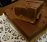 Peanut Butter Chocolate Fudge - (a layer of our Rich Peanut Butter Fudge on top of Our Creamy Chocolate Fudge)