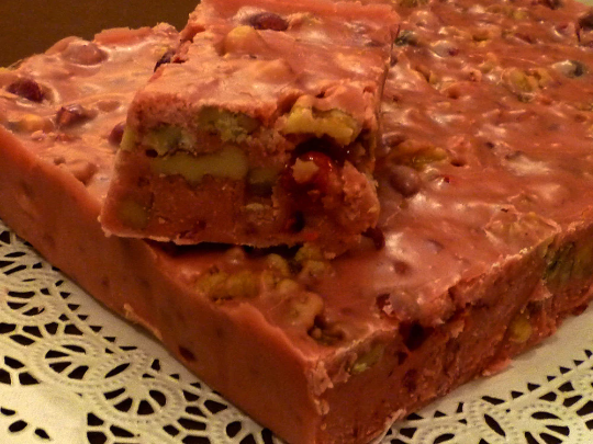 Cranberry Orange Walnut fudge