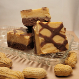 Peanut Butter Chocolate Fudge - (a layer of our Rich Peanut Butter Fudge on top of Our Creamy Chocolate Fudge)